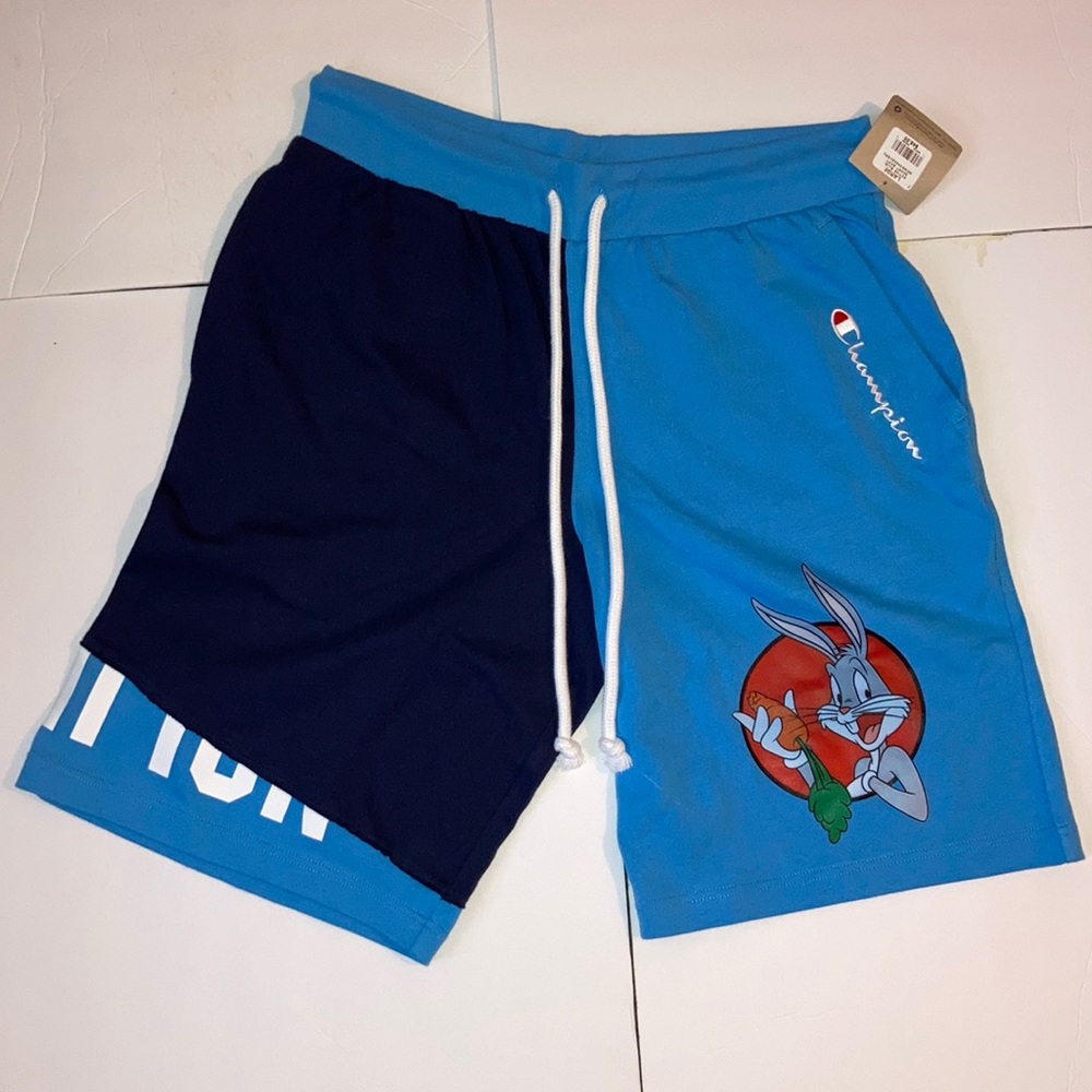 NWT Champion blue shorts bugs bunny Large